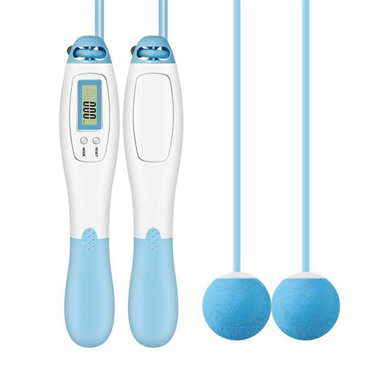 藍色無繩計數(shù)器跳繩